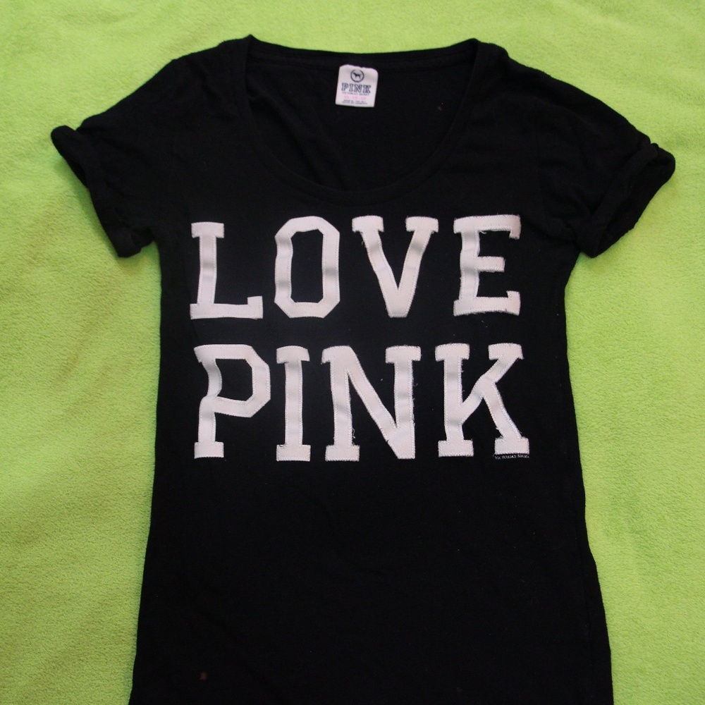 Love Pink Victoria's Secret Crew Neck Tee